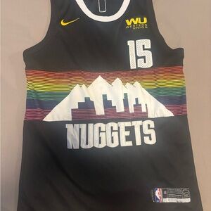 NBA Nuggets Black and Multicolor Jersey